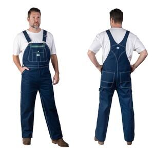 Liberty denim big men's classic bib overalls 44 x 32
